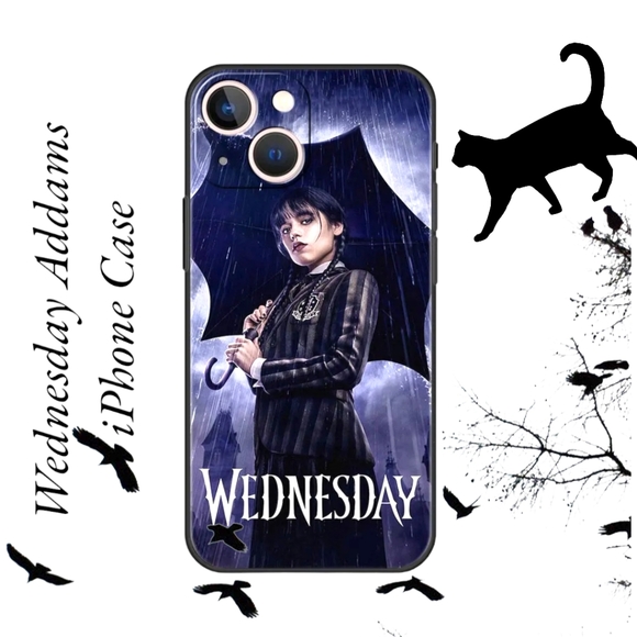Wednesday Addams! Popular iPhone Durable Protective Case Cover! A Just-Jen Fav🖤 - Picture 2 of 9